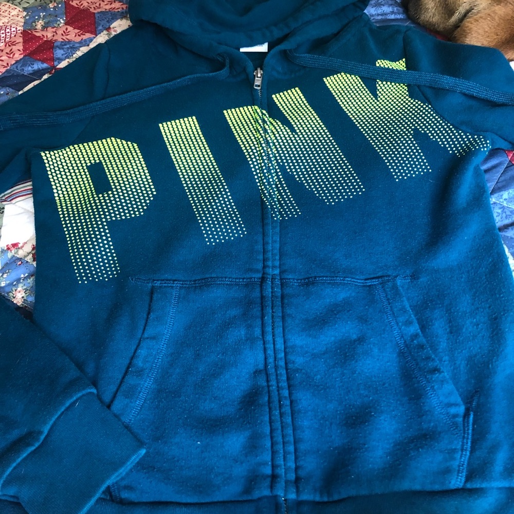 PINK zip up Hoodie